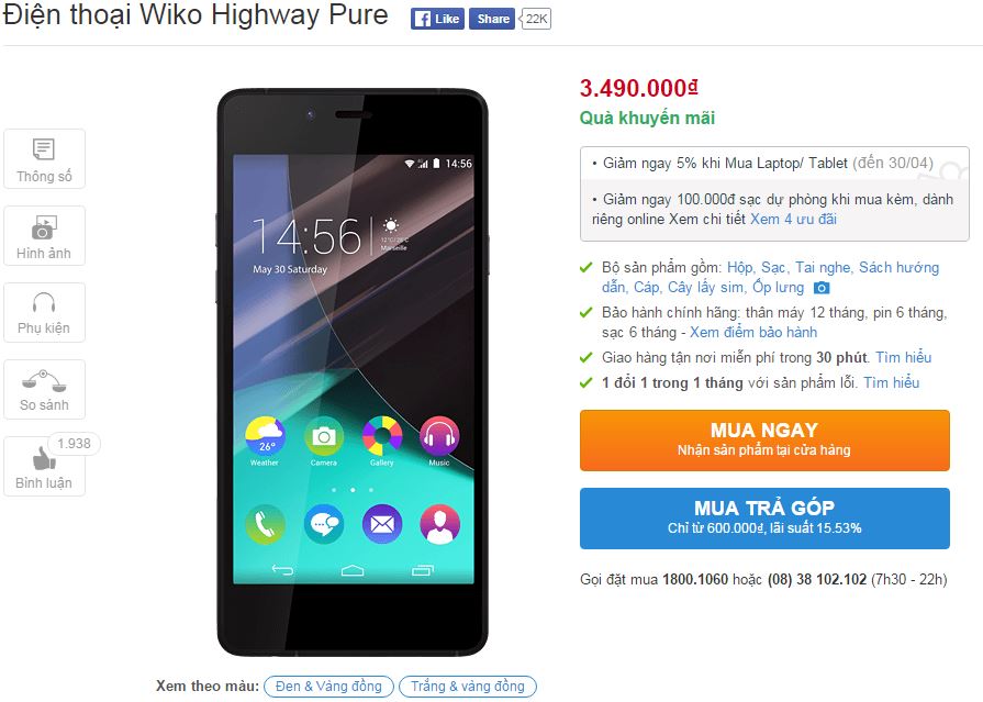 Smartphone thương hiệu Pháp với RAM 2 GB thiết kế như Xperia Z giảm giá Smartphone thương hiệu Pháp với RAM 2 GB thiết kế như Xperia Z giảm giá