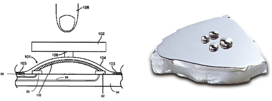 Nút Home dùng chất liệu Liquidmetal