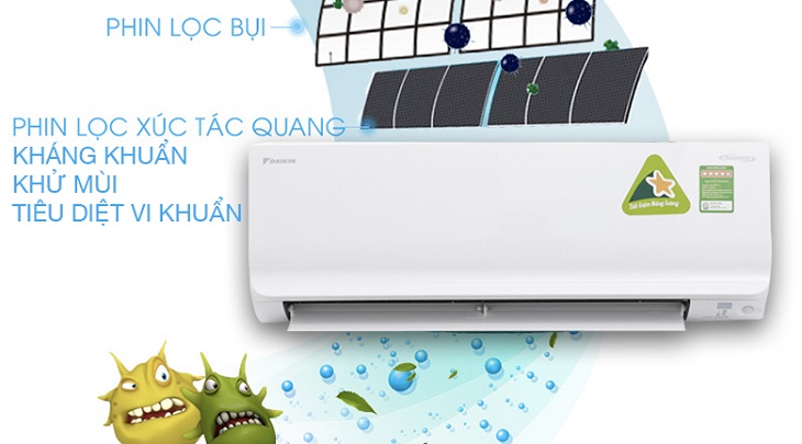 Phin lọc khử mùi xúc tác quang Apatit Titan