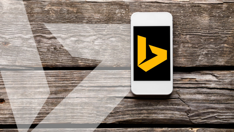 biểu tượng của ứng dụng tìm kiếm Bing thuộc hệ điều hành iOS