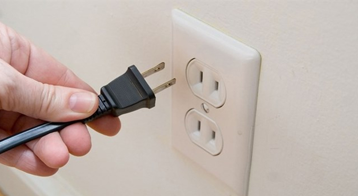 Rút nguồn điện khi không sử dụng
