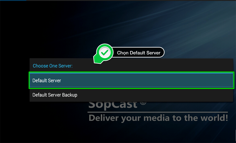 chọn Default Server