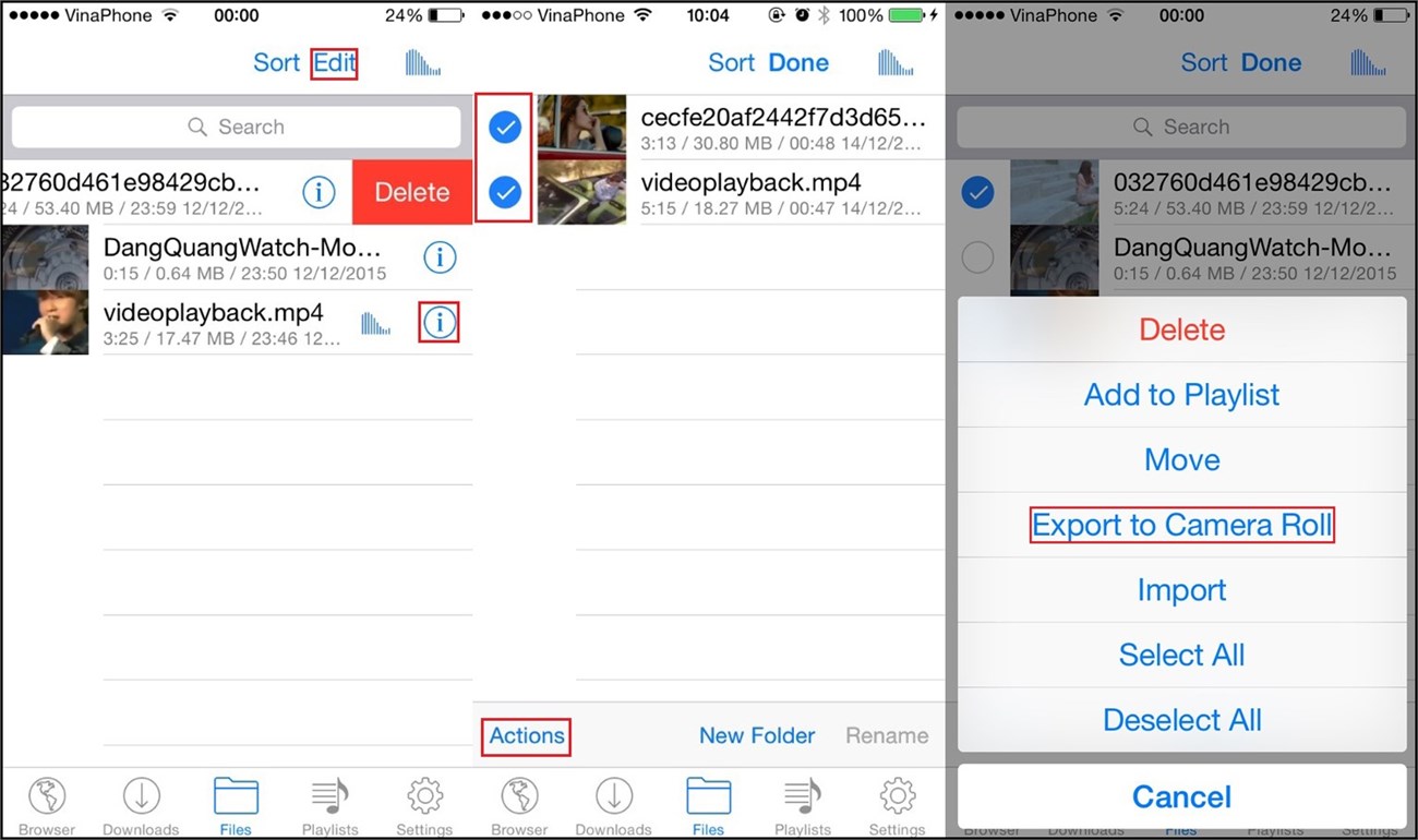 Tải video trên iPhone