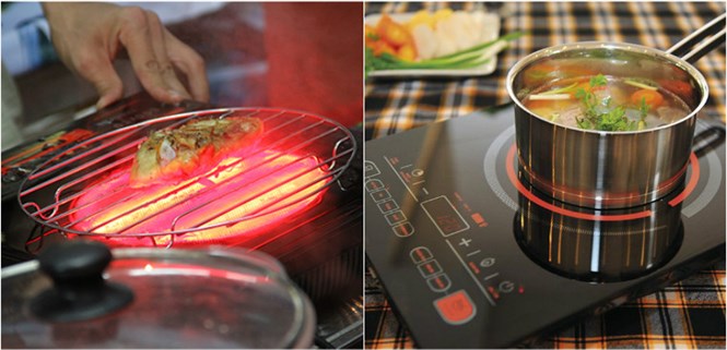 So sánh bếp điện quang và bếp hồng ngoại