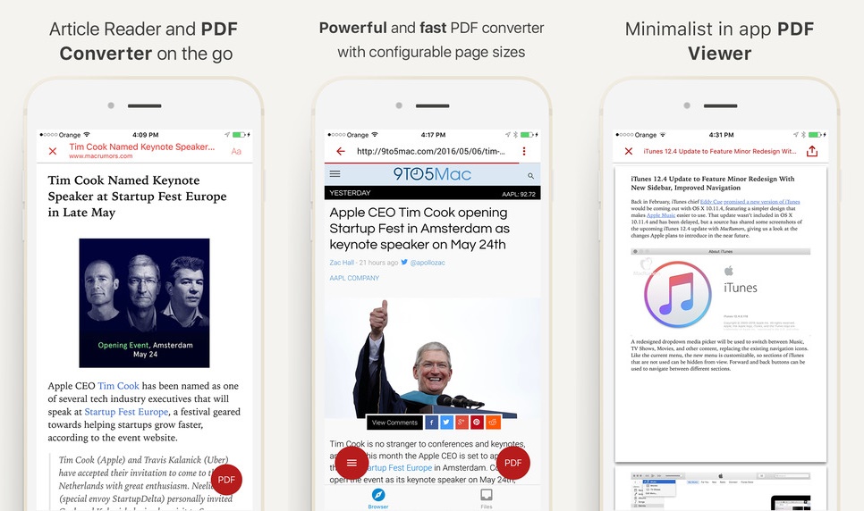 InstaWeb: Web to PDF Converter