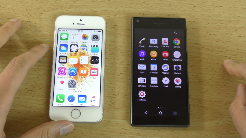 iPhone SE vs Xperia Z5 Compact iPhone SE vs Xperia Z5 Compact