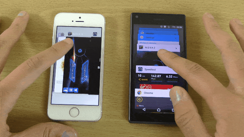 iPhone SE vs Z5 Compact iPhone SE vs Z5 Compact