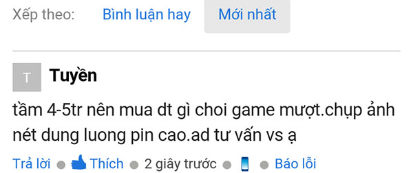 Nhờ tư vấn mua smartphone 4 - 5 triệu chơi game tốt