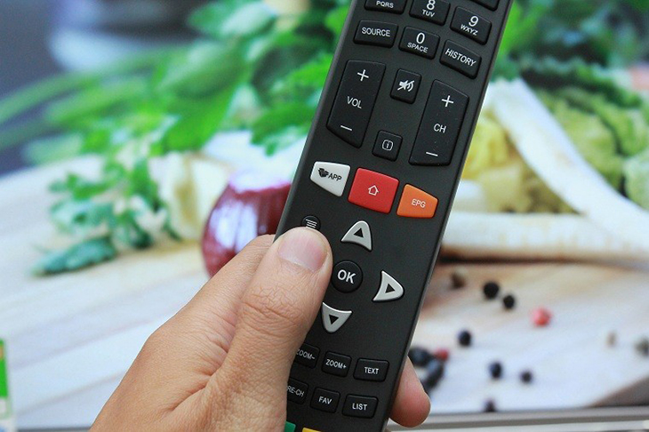 Nhấn nút Menu trên remote