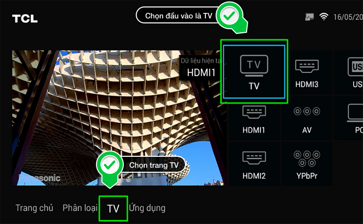 Chọn trang TV