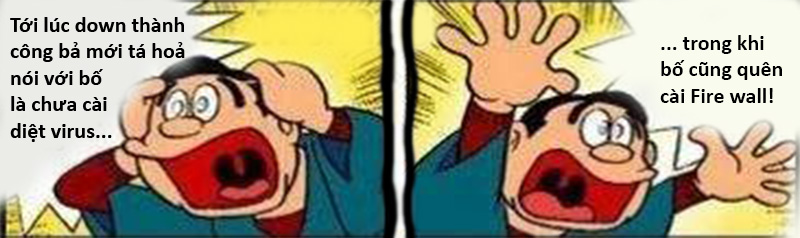 Do bố mẹ truyền dữ liệu nhưng bị virus