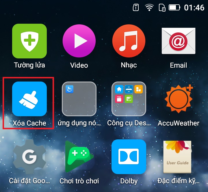 xoa cache