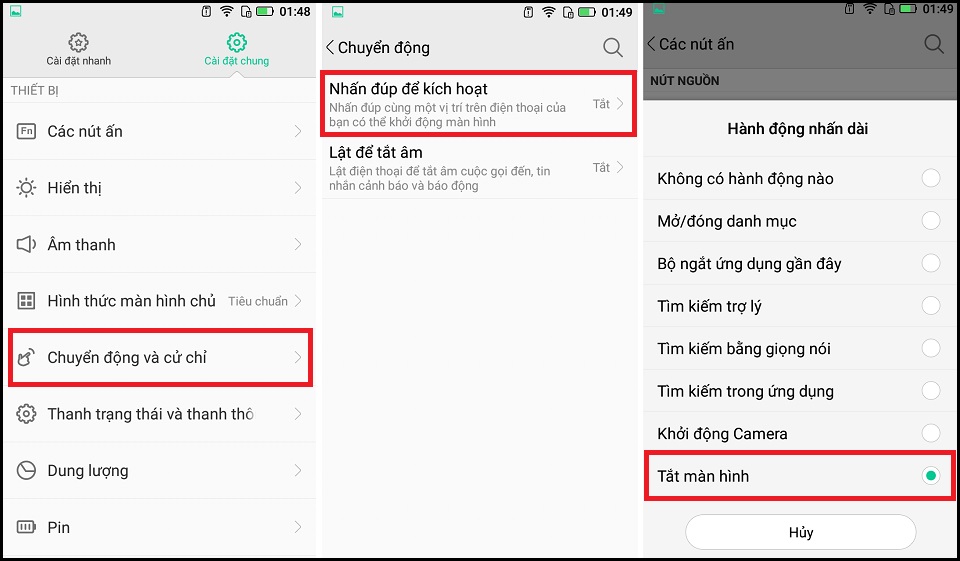 tat man hinh khong can su dung phim cung
