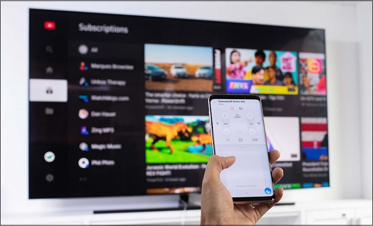 Cách điều khiển Smart tivi Samsung bằng điện thoại Android và iPhone > Lợi ích khi điều khiển tivi Samsung bằng điện thoại