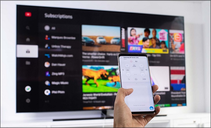 Lợi ích khi điều khiển tivi Samsung bằng điện thoại