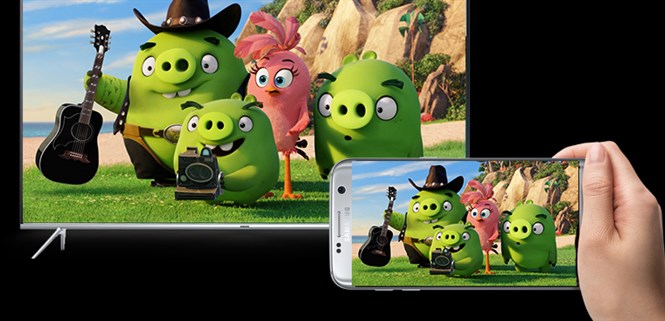 Cách chiếu màn hình điện thoại lên Smart tivi Samsung 2016