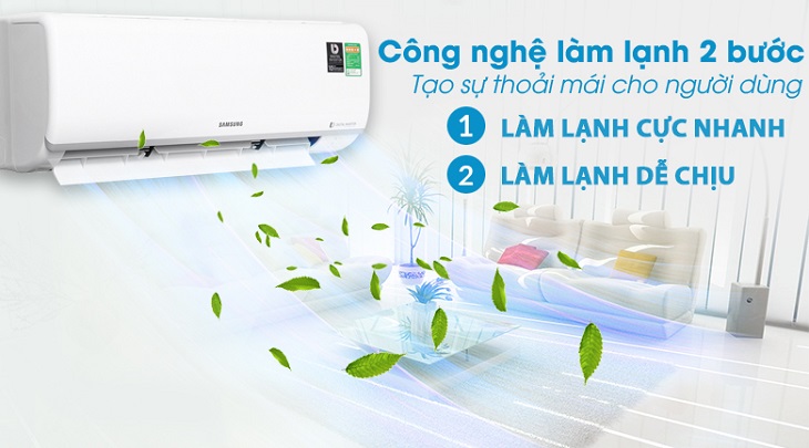 Làm lạnh 2 bước trên máy lạnh Samsung