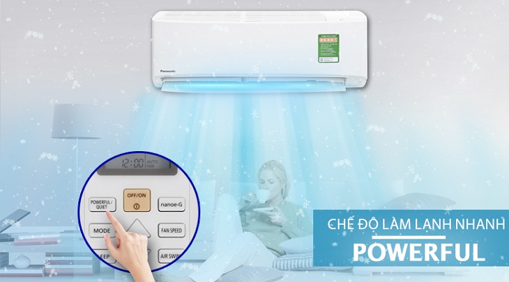 Chế độ Powerful – Máy lạnh Panasonic