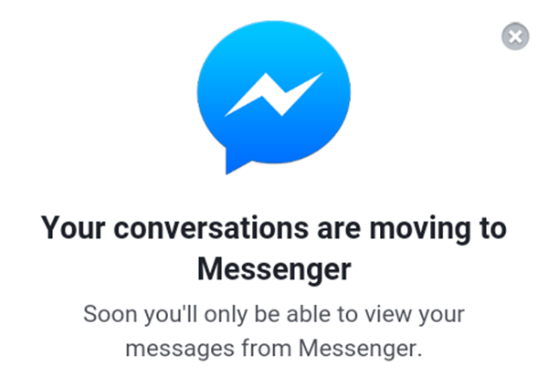 Messenger_1 Facebook cấm người dùng smartphone truy cập Messenger trên nền web