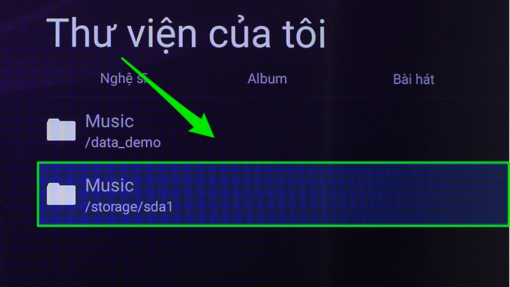 Chọn thư mục chứa nhạc