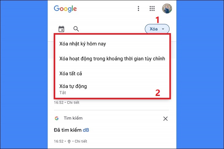 Bạn chọn Xóa