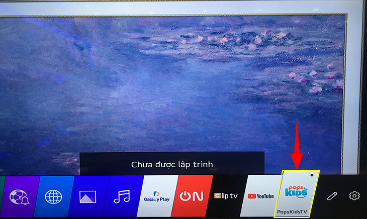 Ứng dụng sau khi được tải về sẽ tự động hiển thị tại mục app trên giao diện