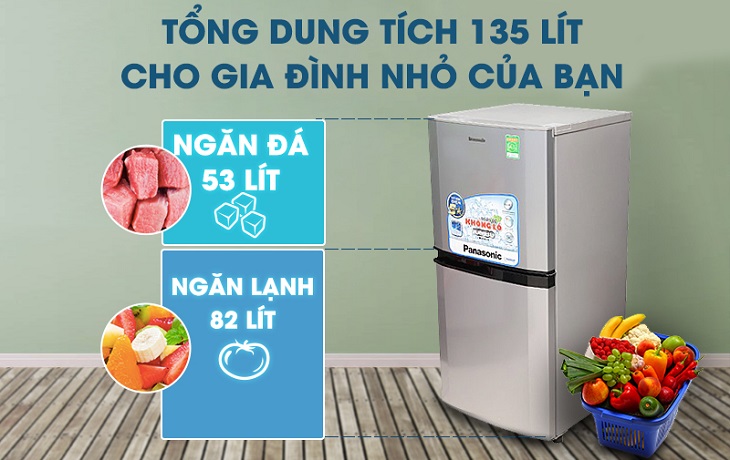 Có thiết kế nhỏ gọn và linh hoạt, tủ lạnh Panasonic NR-BJ151SSV1 được tích hợp nhiều công nghệ mới