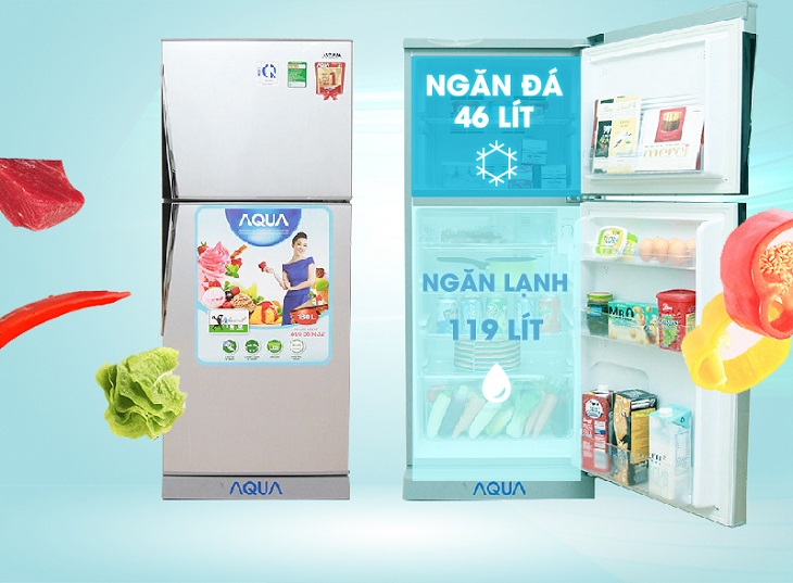 Tủ lạnh Aqua AQR-S185BN SN nổi bật lên bởi vẻ ngoài sang trọng của nó