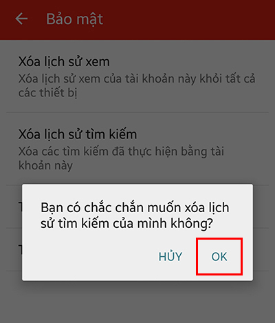 Cách xóa lịch sử tìm kiếm Youtube