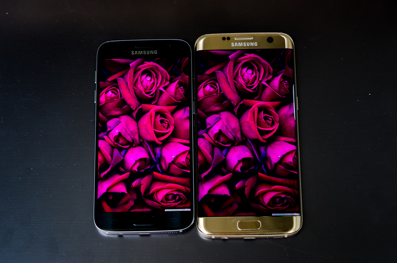 So sánh màn hình hiển thị Samsung Galaxy S7 và Samsung Galaxy S7 Edge So sánh màn hình hiển thị Samsung Galaxy S7 và Samsung Galaxy S7 Edge