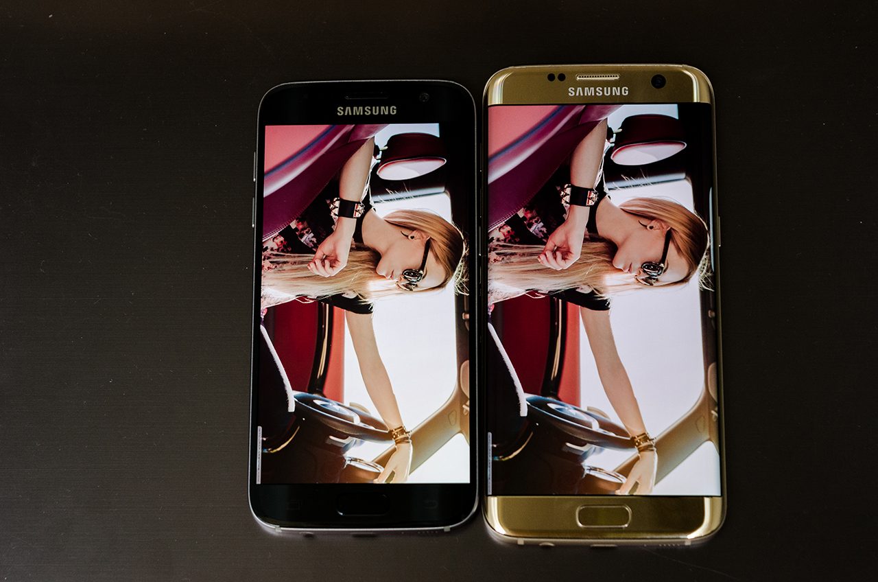 So sánh màn hình hiển thị Samsung Galaxy S7 và Samsung Galaxy S7 Edge So sánh màn hình hiển thị Samsung Galaxy S7 và Samsung Galaxy S7 Edge