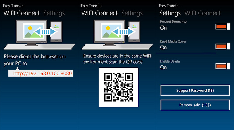 Easy transfer Easy transfer