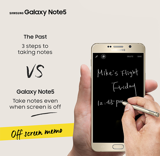 T&iacute;nh năng Off Screen Write tr&ecirc;n Note 5