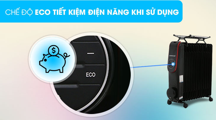 Các chức năng của quạt sưởi dầu