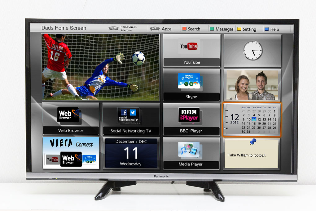 Smart Tivi Panasonic 32 inch TH-32DS500V - Giao diện tivi tuỳ chỉnh theo sở thích của người dùng
