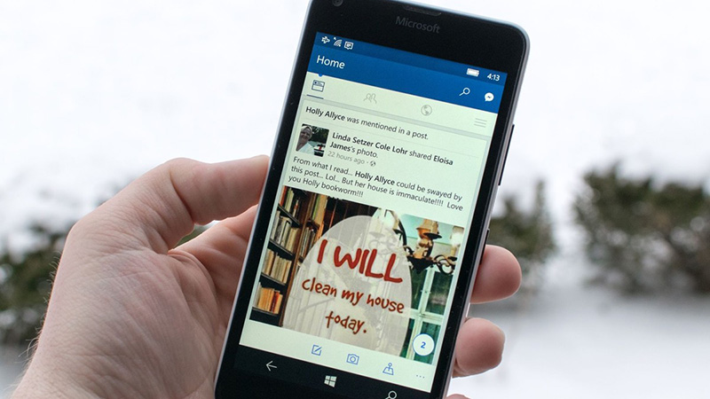 Facebook Facebook chính chủ trên Windows 10 Mobile đã cho phép tải về