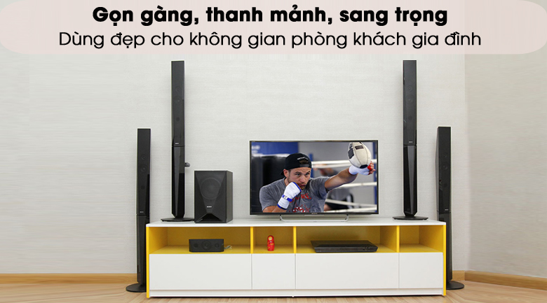 Hướng dẫn lắp đặt dàn âm thanh 5.1 nghe đủ 6 loa cho âm thanh hay nhất > Dàn máy Sony BDV-E6100