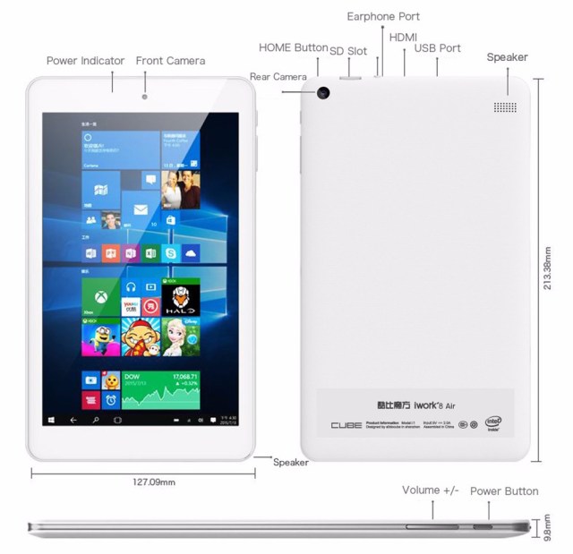 Thêm tablet chạy 2 hệ điều hành Windows 10 và Android ra mắt thị trường