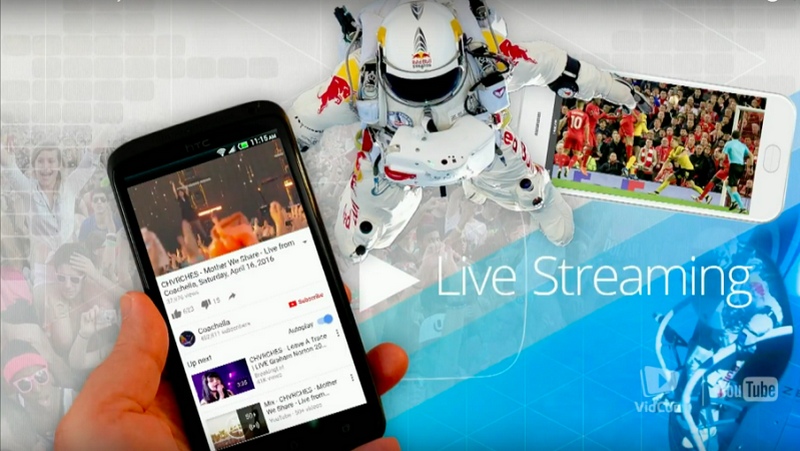 YouTube cũng chính thức cho phát video trực tiếp từ di động