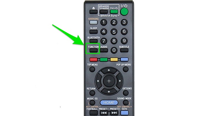 Nút FUNCTION trên remote