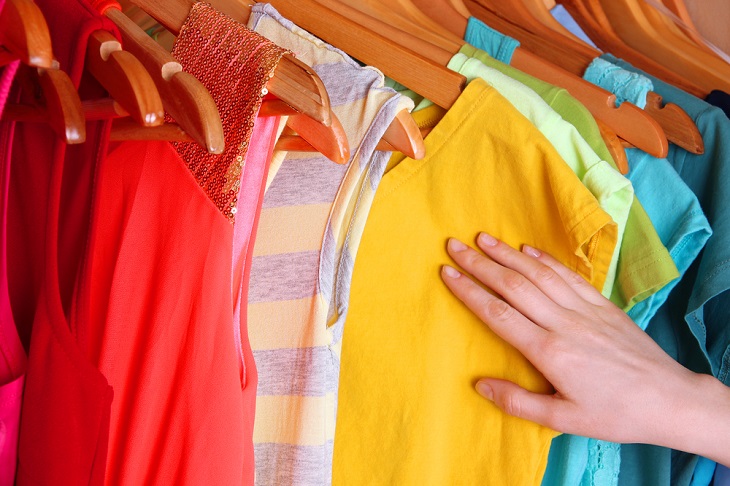 Temperature will make bright or dark-colored clothes fade