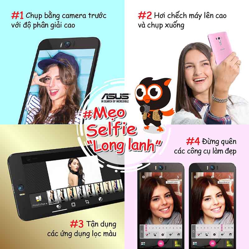 1 bức ảnh - 4 mẹo hay giúp bạn selfie thật ảo diệu và lung linh! 1 bức ảnh - 4 mẹo hay giúp bạn selfie thật ảo diệu và lung linh!