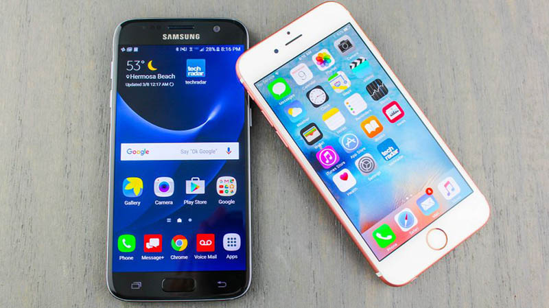 iphone 6s vs galaxy s7