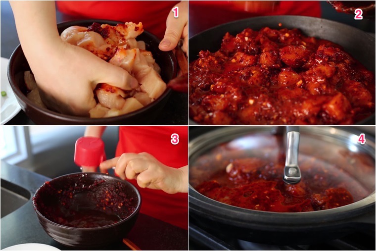 Bước 3 Ướp thịt gà Gà nướng phô mai Hàn Quốc