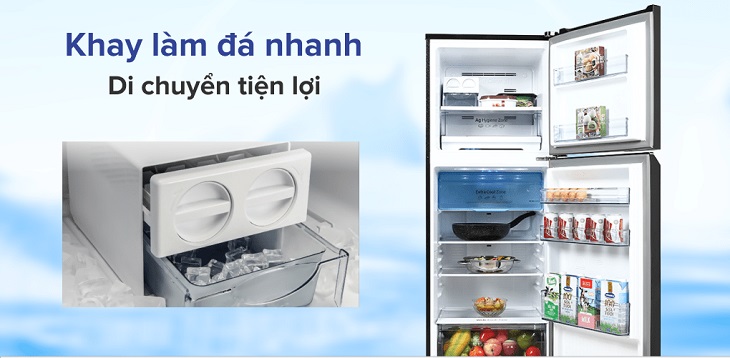 Thiết kế khay đá linh hoạt