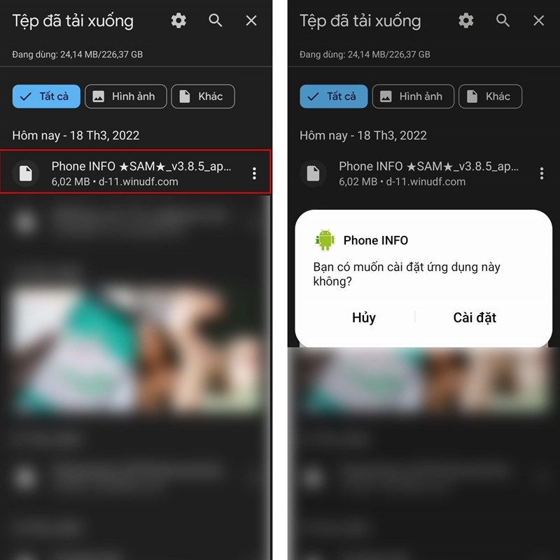 cách kiểm tra số lần sạc pin trên điện thoại Samsung