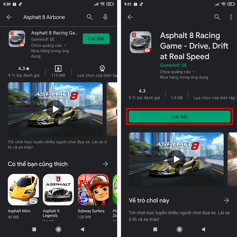 Cách tải Asphalt 8: Airbone-2