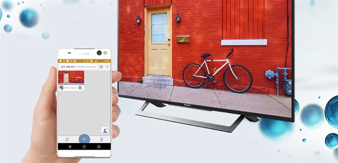 Cách chuyển hình từ điện thoại lên Android tivi Sony 2016 qua Photo Share