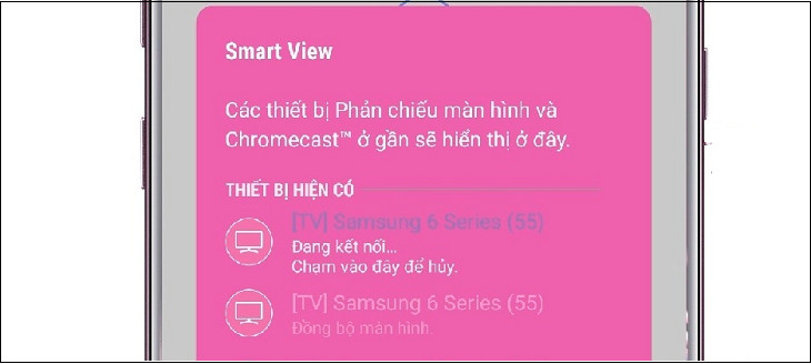  Sử dụng tính năng Smart View trên Smart tivi Samsung