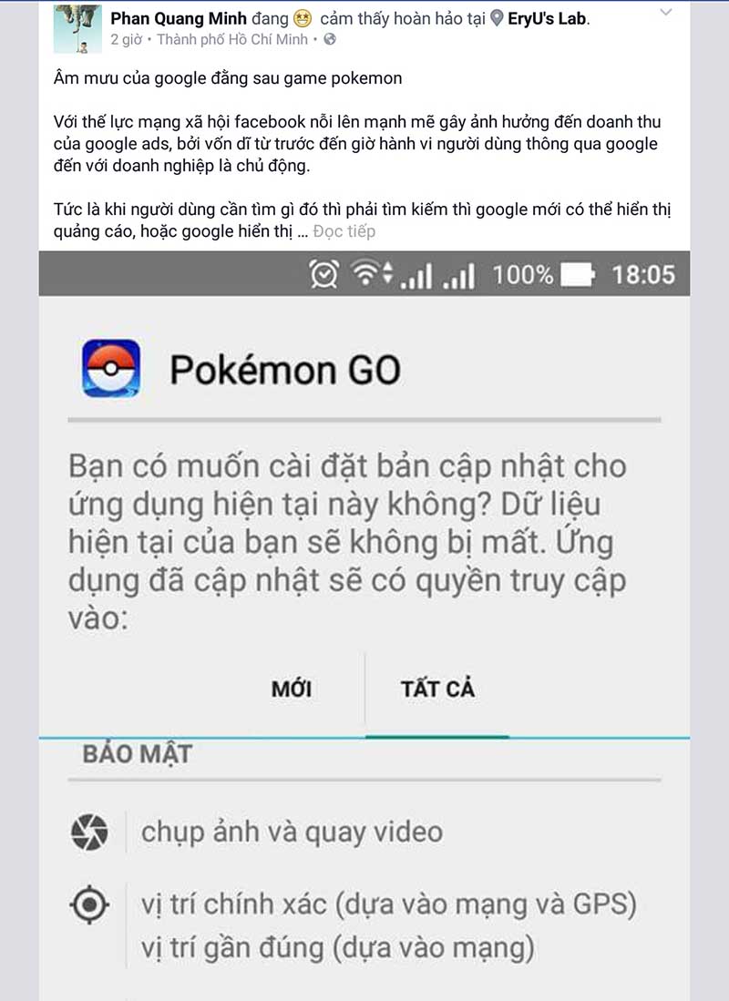 Đoạn status của ông anh! Đoạn status của ông anh!